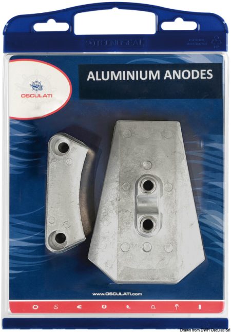 Kit de ánodos para motores Volvo, intercambiables con los originales.
