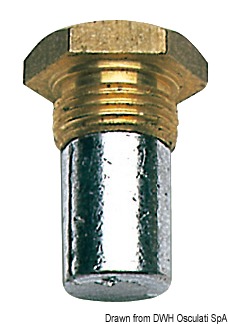 Tapón de zinc de refrigeración