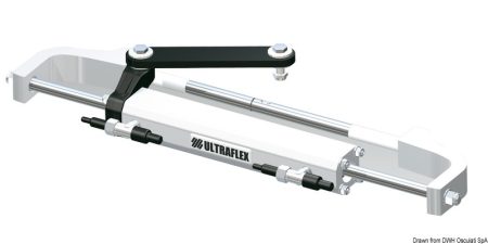 Sistema de dirección hidráulica ULTRAFLEX Gotech para motores intraborda/fueraborda de hasta 115 HP, suministrado en kit completo