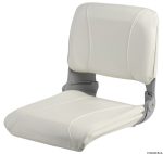 Asiento con respaldo abatible y acolchado extraíble.