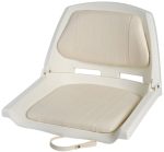Asiento de polietileno con respaldo abatible.