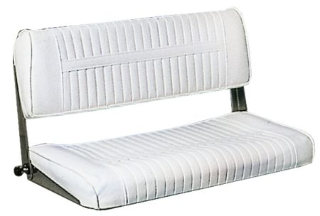 Asiento ergonómico de dos plazas con respaldo abatible