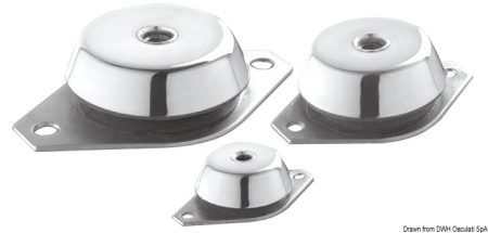 Soportes elásticos antivibraciones para motores y generadores intraborda, incluidas contracojines.