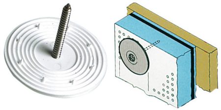 Arandelas dentadas de plástico