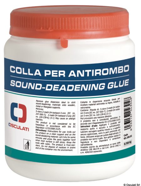 Cola autoextinguible para paneles insonorizantes/insonorizantes