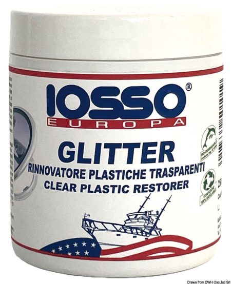 Restaurador IOSSO para plástico transparente.