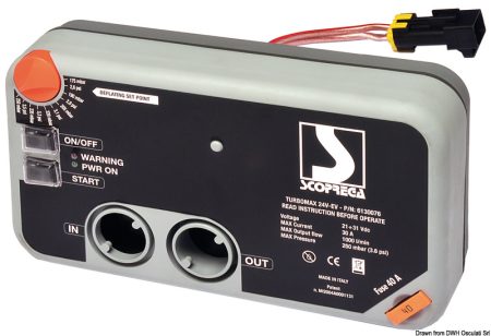 BRAVO Turbo Max Kit inflador eléctrico para embarcaciones auxiliares