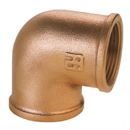 Codo GUIDI bronce FF 90°