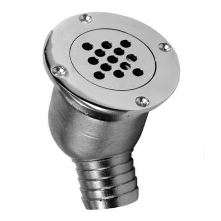 Pasacascos drenaje antiretorno acero inox 45º