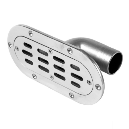 Pasacascos drenaje acero inox oval