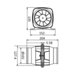 Aspirador / Ventilador Hyperflow 7,6m3