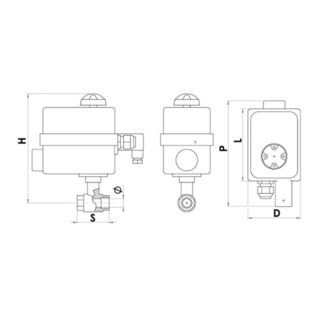 Válvulas de bola electrocontroladas a distancia PN40