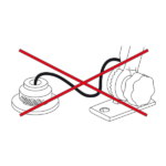 Asta luminosa abatible con cables invisibles, completa con luz de anclaje Evoled 360°