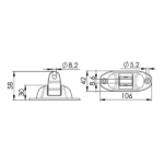 Base 180 Grados Articulada para Toldo Bimini