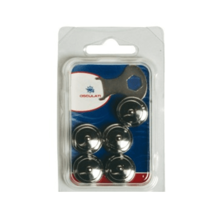 Blister de 5 botones hembra Loxx 15 mm