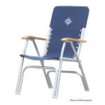 Silla plegable de aluminio anodizado barco