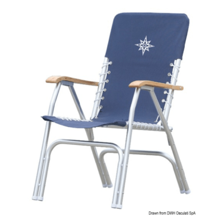 Silla plegable de aluminio anodizado barco