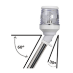 Luz LED Extraíble con Soporte Bandera 60 cm
