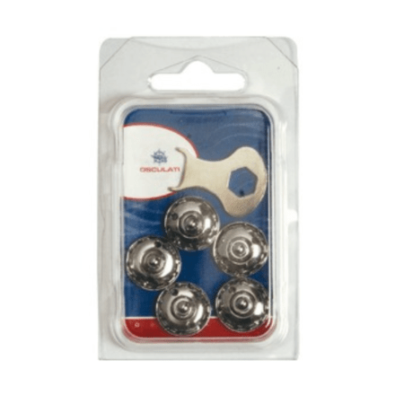 Blister de 5 machos Loxx con anillo de acero inoxidable