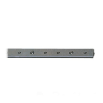 Riel de aleación ligera anodizado 25×4 mm 2 m