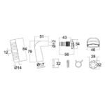 Tecma Kit Entrada de Agua Limpia (Blanco) G1 y G2