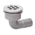 Pasacascos drenaje acero inox 90º