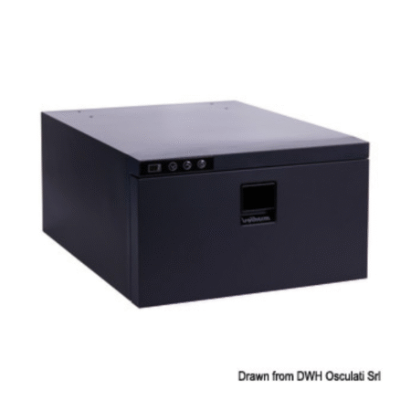 Modelo DR30 Capacidad l 30 V 12/24 Consumo W/24 horas 270 mm 260x440x700 Color Negro Marcos para fijación exterior OPCIONAL 50.826.25 Datos del envío Archivos relacionados Especificaciones