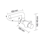 Grifo Abatible para Montaje en Plano o Pared