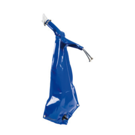 Bolsa Saturn de PVC para ducha con base de montaje vertical