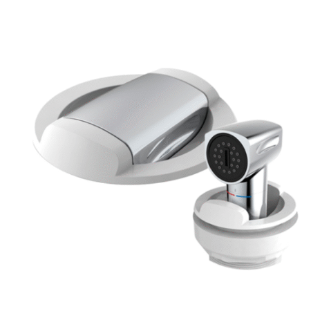 Osculati Ducha Saturn Mezclador Integrado Base Horizontal Blanco
