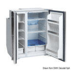 Frigorífico ISOTHERM con panel frontal de acero inoxidable – doble compartimento CR 200