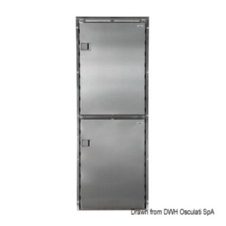Frigorífico Isotherm CR220 de acero inoxidable doble compartimento