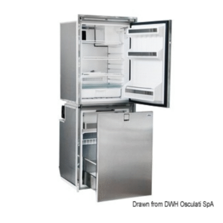 Frigorífico Isotherm CR260 de acero inoxidable - doble compartimento