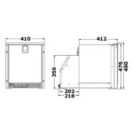 Isotherm Maquina de Hielo de Perfil Bajo 220V