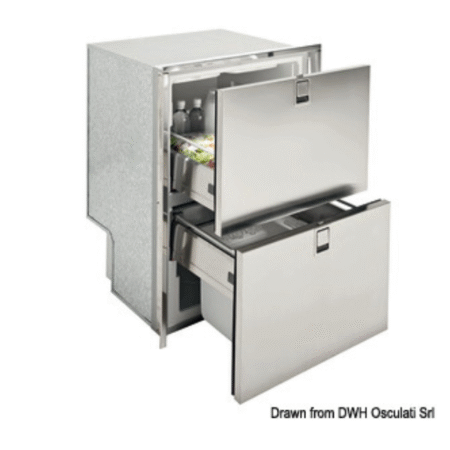ISOTHERM Cajón frigorífico/congelador de acero inoxidable dr160