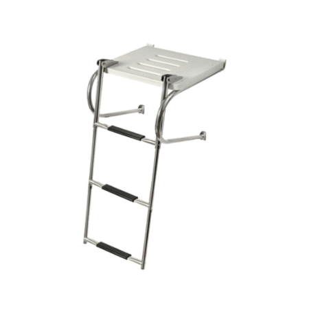 Plataforma de Popa de Fibra de Vidrio con Escalera