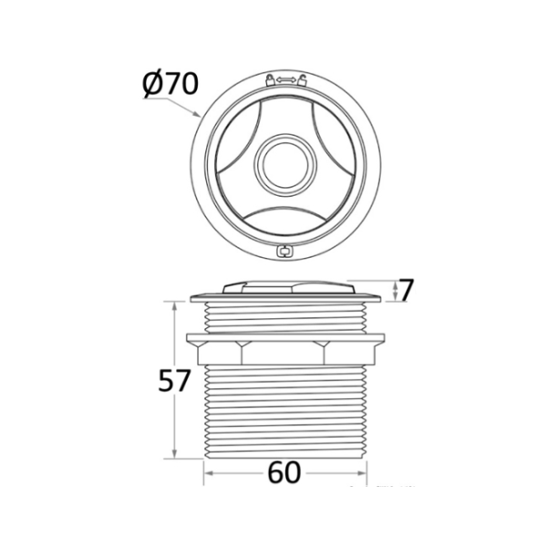 Osculati Interruptor de cubierta para control eléctrico de molinete/cabrestante Osculati Interruptor de cubierta para control eléctrico de molinete/cabrestante
