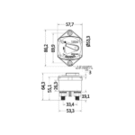 Interruptor Magnetotérmico Estanco para Molinete y Hélice de Proa para Empotrar