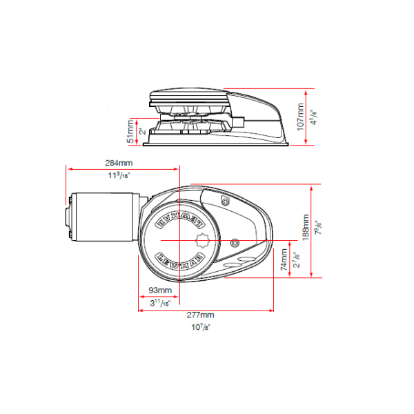 Molinete LEWMAR V4 GD/GO, 1600W y 2000W Molinete LEWMAR V4 GD/GO, 1600W y 2000W