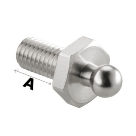 Tornillo botón macho Loxx Inox + tuerca - 100ud