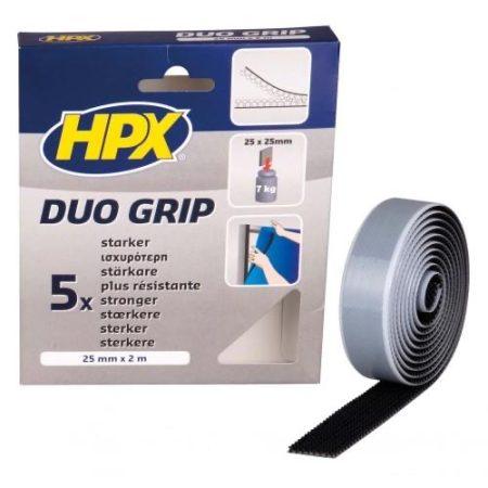 Velcro marino Duo Grip-negro 25mmx2m