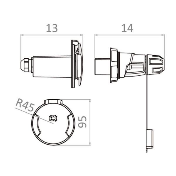 osculati enchufe cruiser 16amperios 230v