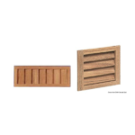 Rejillas de ventilación con persiana ARC teca