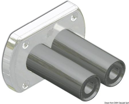 Pasamuros doble casquillo, impermeable