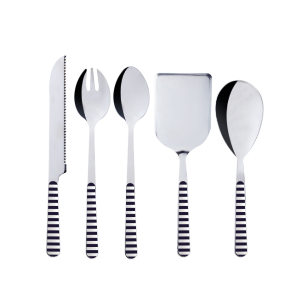 mariner business blue cuberteria cocina set 5 piezas mariner business blue cuberteria cocina set 5 piezas