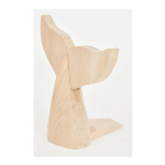 Tope de puerta con forma de Cola Ballena madera L: 14,5 cm - H_ 15 cm