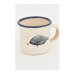 Mini Taza Pez en metal esmaltado ø: 5 cm - h: 5 cm