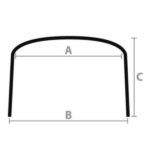 Toldo 3 arcos Ø mm 22 cm
