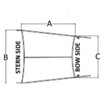 Toldo extensible T-Top 180-150-120 cm