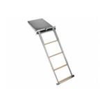 Douglas Marine Escalera Escamoteable Inox 4 Peldaños
